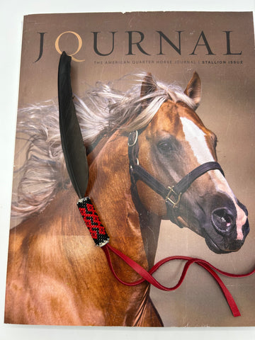 “Summer Run” African Grey Feather