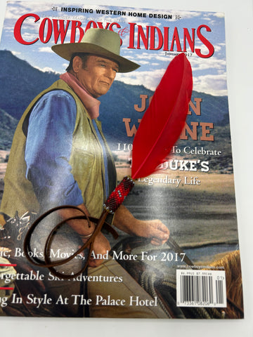 “JW” Red Feather