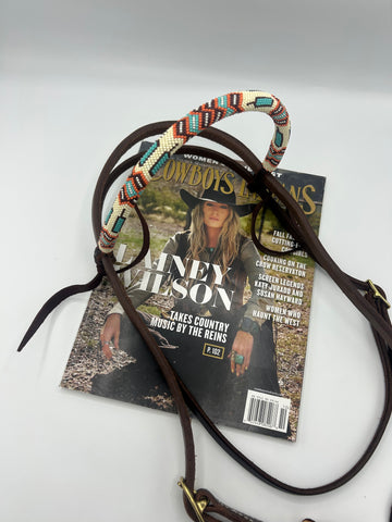 “California Cowgirl” Beaded Browband Headstall