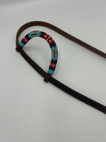 “Turquoise Pony” Beaded Headstall