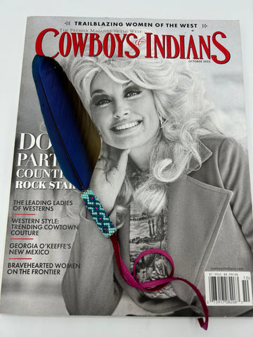 “Dolly” Blue Macaw Feather