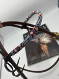 “Silver” Beaded Browband Headstall