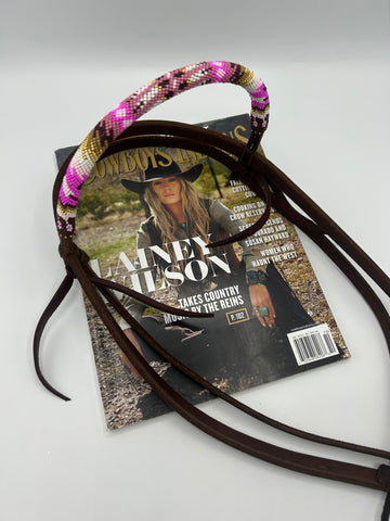 “Cowgirl Barbie” Beaded Browband Headstall