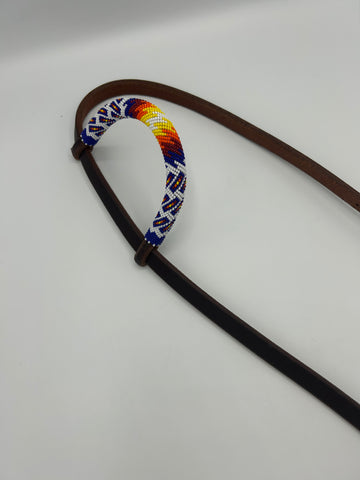 “Sunset” Beaded Headstall