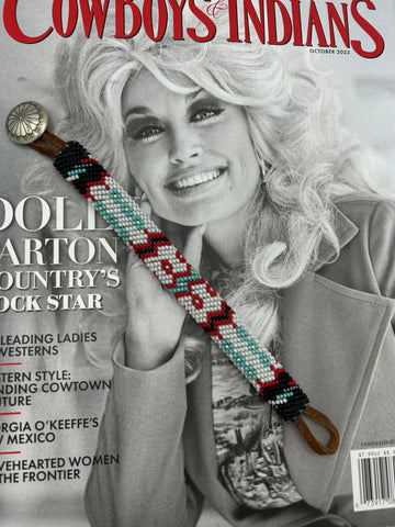 “Cowboys & Indians" Beaded Bracelet