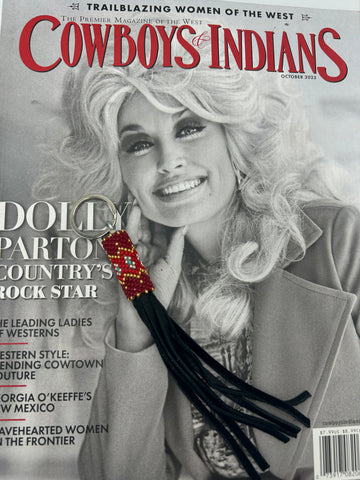 “Cowboy” beaded keychain