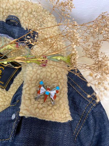 Zuni Butterfly Pin/Pendent  1.25”x1.25”