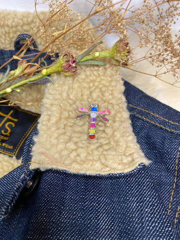 Emma Edaakie Multi-Color Fabricated Opal Pin/Pendent  1.25”x1”