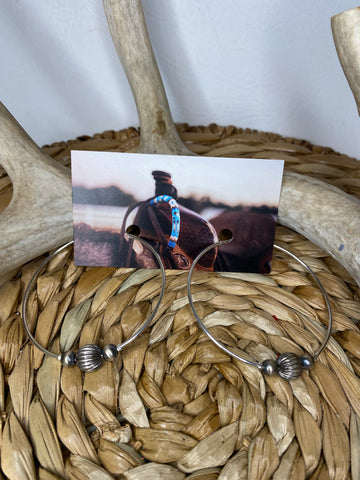 Large Sterling Silver Hoops 2.5”