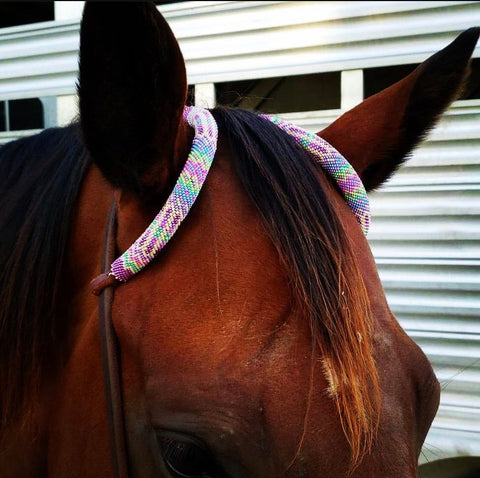 Custom Double Beaded Earpiece Headstall